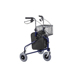 Rollator Transporter 3τροχο Blue περιπατητήρας πτυσσόμενος τροχήλατος 